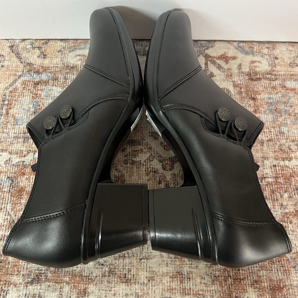 Clarks Emslie Warrens Loafer‎ Shoes Womens 11M Black Leather Ortholite Comfort - Picture 6 of 10